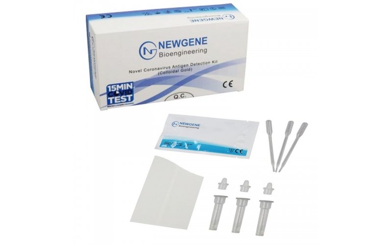 Kit Testes rápidos de antigénio Sars-Cov-2 para profissionais de saúde. Marca NEW GENE (Registado no INFARMED).